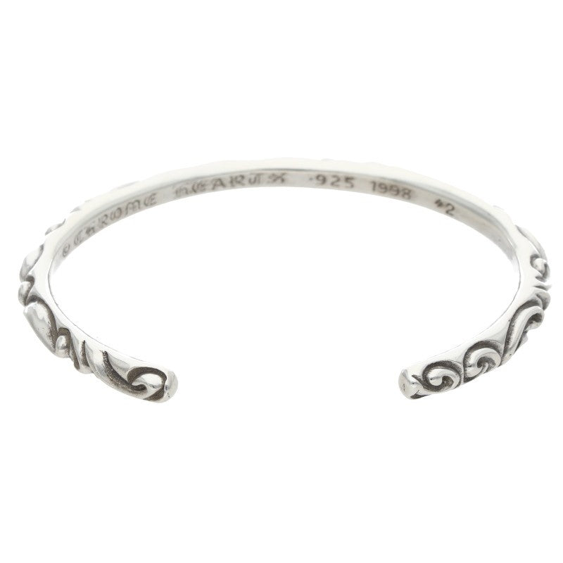 Chrome Hearts BANGLE SCROLL Silver Bangle 925 Size ONE SIZE