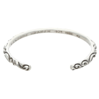 Chrome Hearts BANGLE SCROLL Silver Bangle 925 Size ONE SIZE