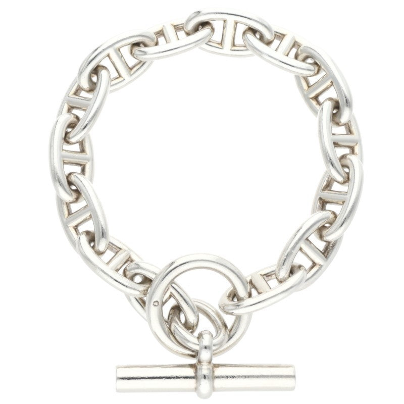HERMES Chaine d'Ancre GM Silver Bracelet Size ONE SIZE