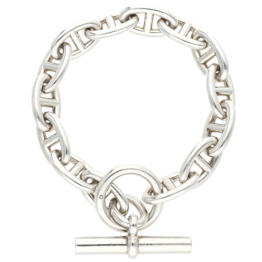 HERMES Chaine d'Ancre GM Silver Bracelet Size ONE SIZE
