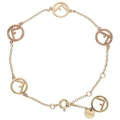 Fendi Logo Rhinestone Bangle (Silver 3.99g)