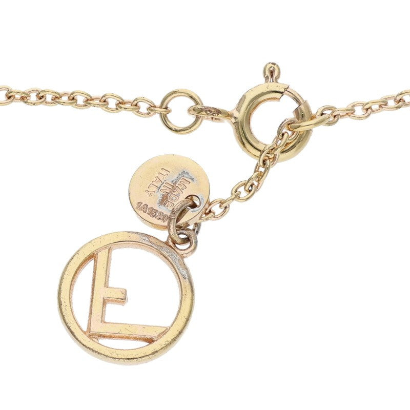 Fendi Logo Rhinestone Bangle (Silver 3.99g)