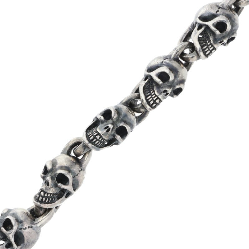 GABOR B-12MS All Skull Link Silver Bracelet Size ONE SIZE