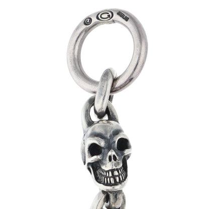 GABOR B-12MS All Skull Link Silver Bracelet Size ONE SIZE