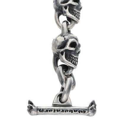 GABOR B-12MS All Skull Link Silver Bracelet Size ONE SIZE