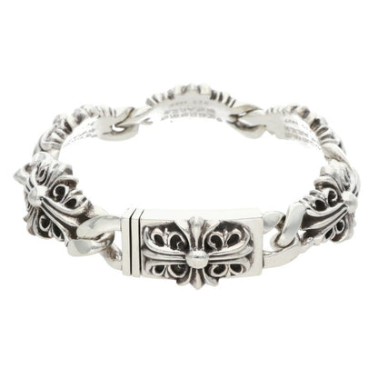 Chrome Hearts KEEPER LINK Silver Bracelet 925 Size ONE SIZE