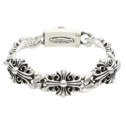 Chrome Hearts KEEPER LINK Silver Bracelet 925 Size ONE SIZE