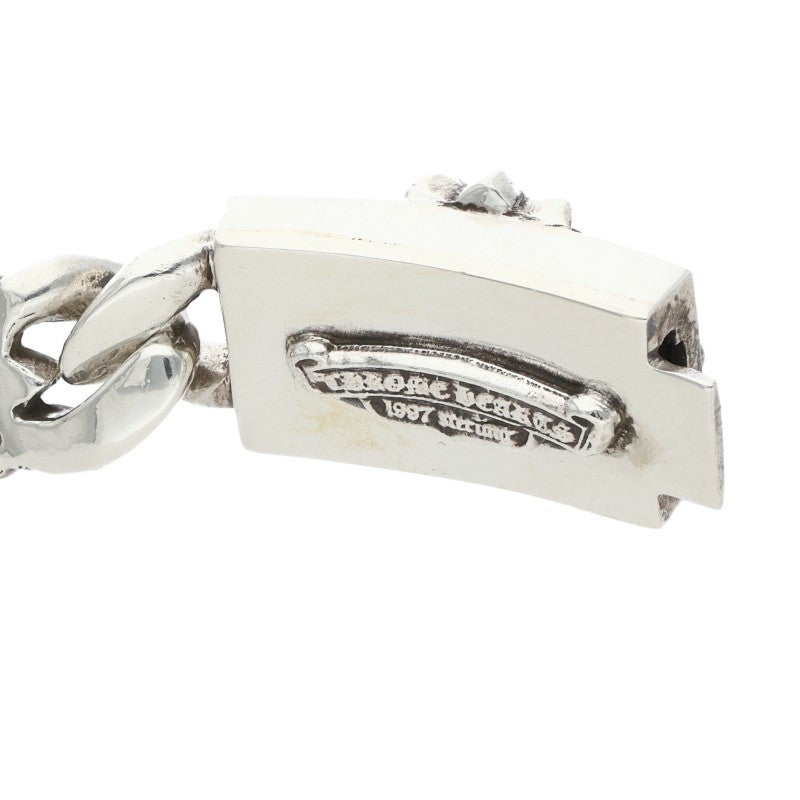 Chrome Hearts KEEPER LINK Silver Bracelet 925 Size ONE SIZE