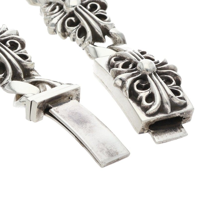 Chrome Hearts KEEPER LINK Silver Bracelet 925 Size ONE SIZE