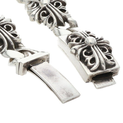Chrome Hearts KEEPER LINK Silver Bracelet 925 Size ONE SIZE