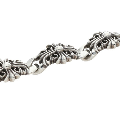Chrome Hearts KEEPER LINK Silver Bracelet 925 Size ONE SIZE