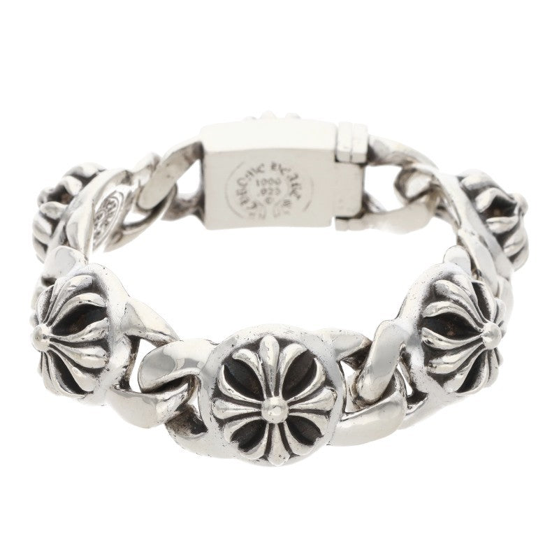 Chrome Hearts CROSS LINK Old Silver Bracelet