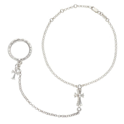 Chrome Hearts NTFL Ring Chain Silver Bracelet Size ONE SIZE