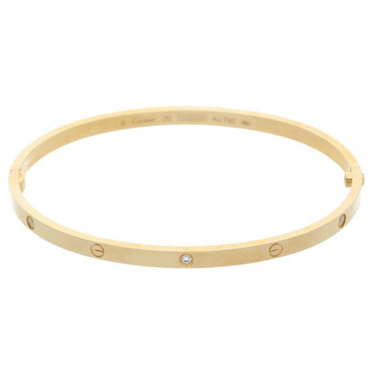 Cartier LOVE BRACELET SM 18K YG Diamond Size ONE SIZE