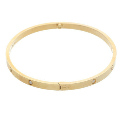 Cartier LOVE BRACELET SM 18K YG Diamond Size ONE SIZE