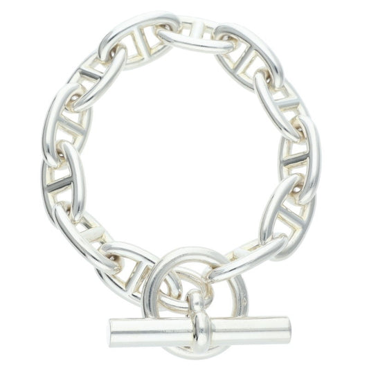 HERMES Chaine d'Ancre GM Silver Bracelet Size ONE SIZE