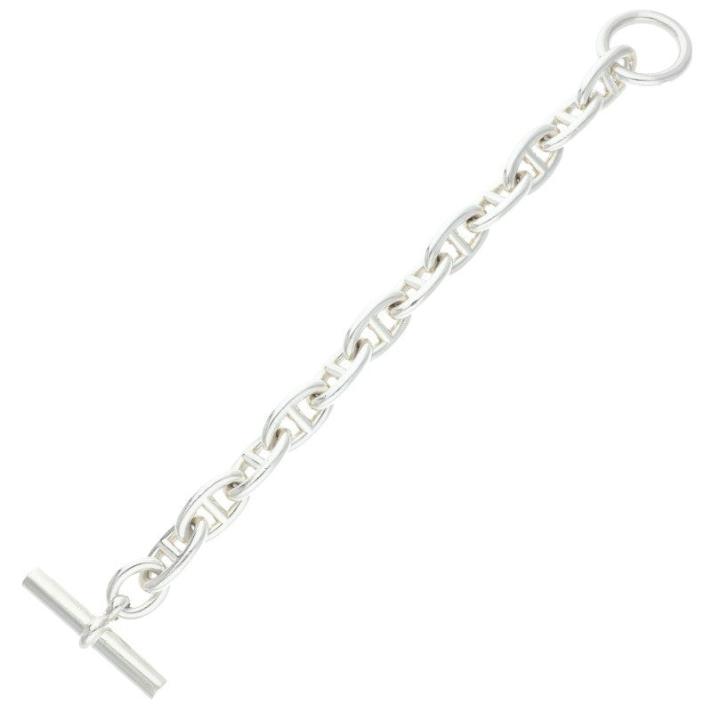 HERMES Chaine d'Ancre GM 925 Silver Bracelet Size ONE SIZE