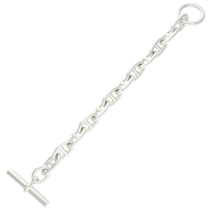 HERMES Chaine d'Ancre GM 925 Silver Bracelet Size ONE SIZE