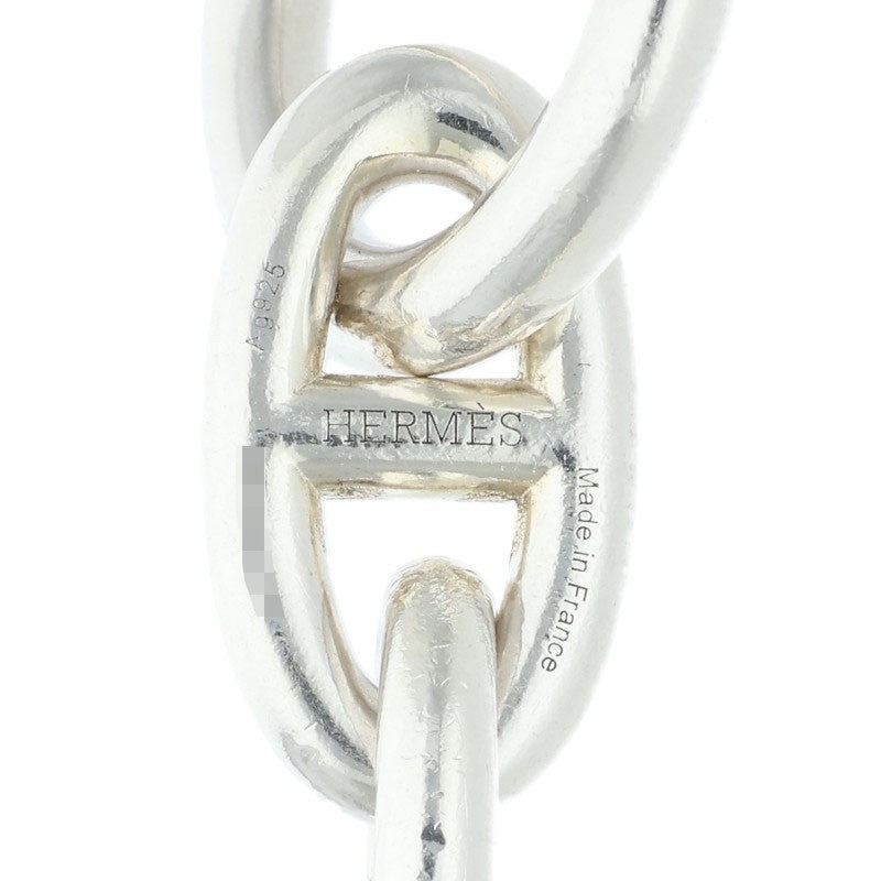 HERMES Chaine d'Ancre GM 925 Silver Bracelet Size ONE SIZE