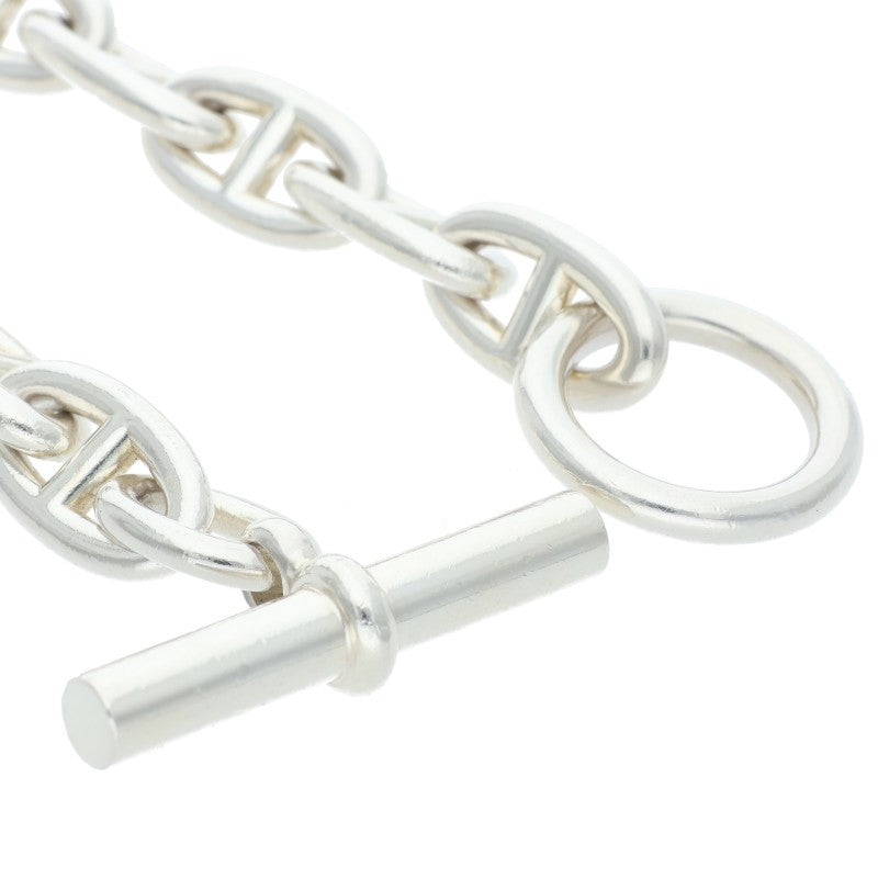 HERMES Chaine d'Ancre GM 925 Silver Bracelet Size ONE SIZE