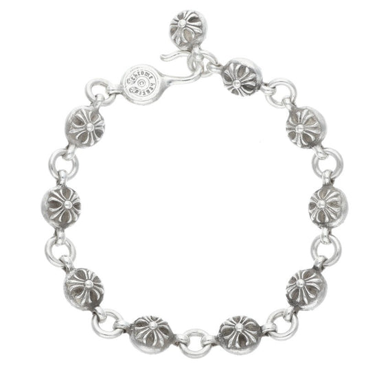Chrome Hearts #2 Cross Ball Silver Bracelet Size ONE SIZE