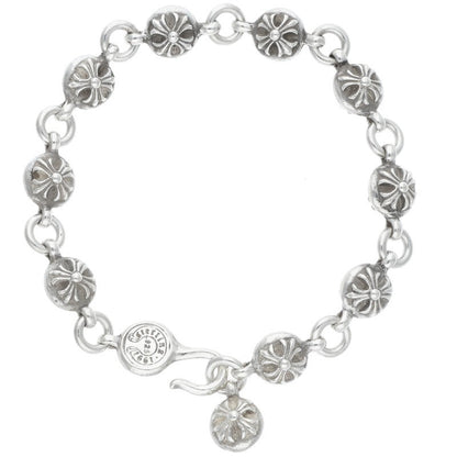 Chrome Hearts #2 Cross Ball Silver Bracelet Size ONE SIZE