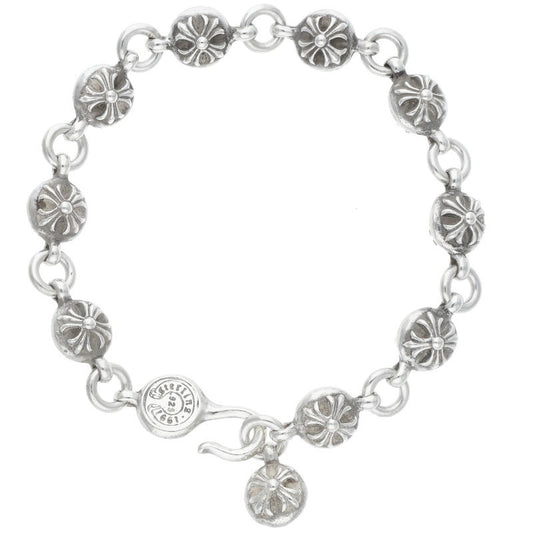 Chrome Hearts #2 Cross Ball Silver Bracelet Size ONE SIZE