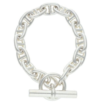 HERMES Chaine d'Ancre MM 925 Silver Bracelet Size ONE SIZE