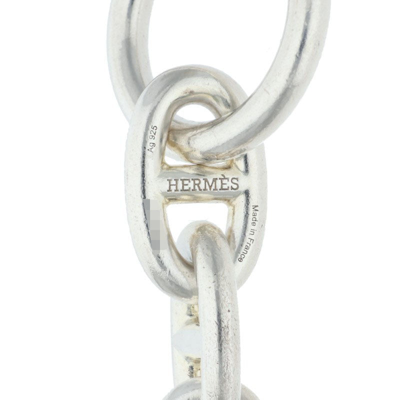 HERMES Chaine d'Ancre MM 925 Silver Bracelet Size ONE SIZE