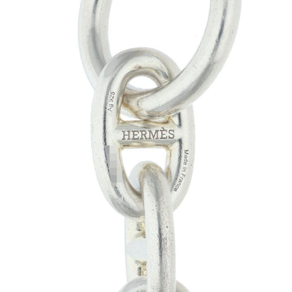 HERMES Chaine d'Ancre MM 925 Silver Bracelet Size ONE SIZE
