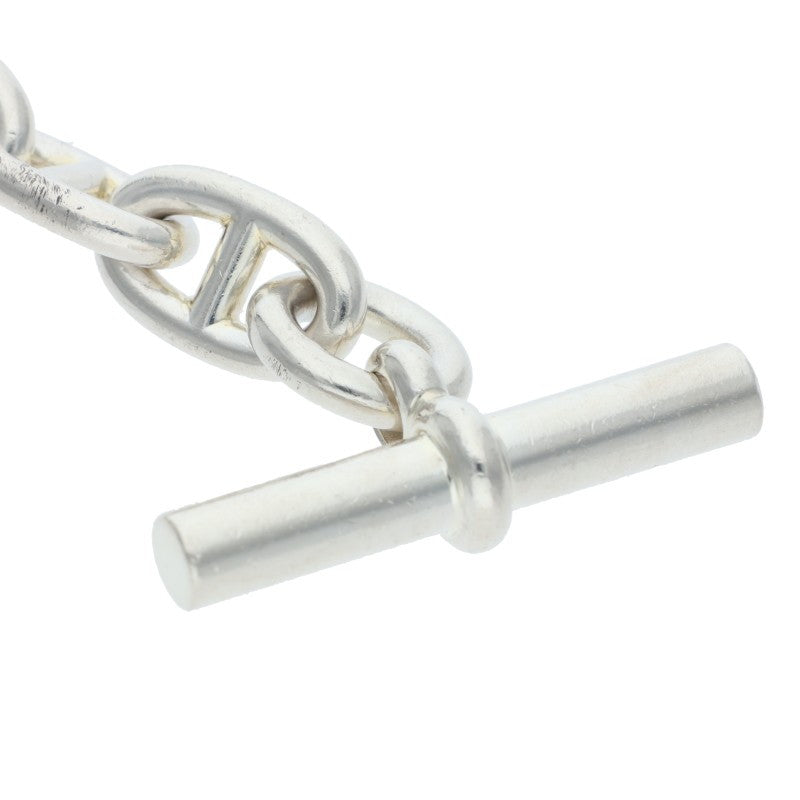 HERMES Chaine d'Ancre MM 925 Silver Bracelet Size ONE SIZE