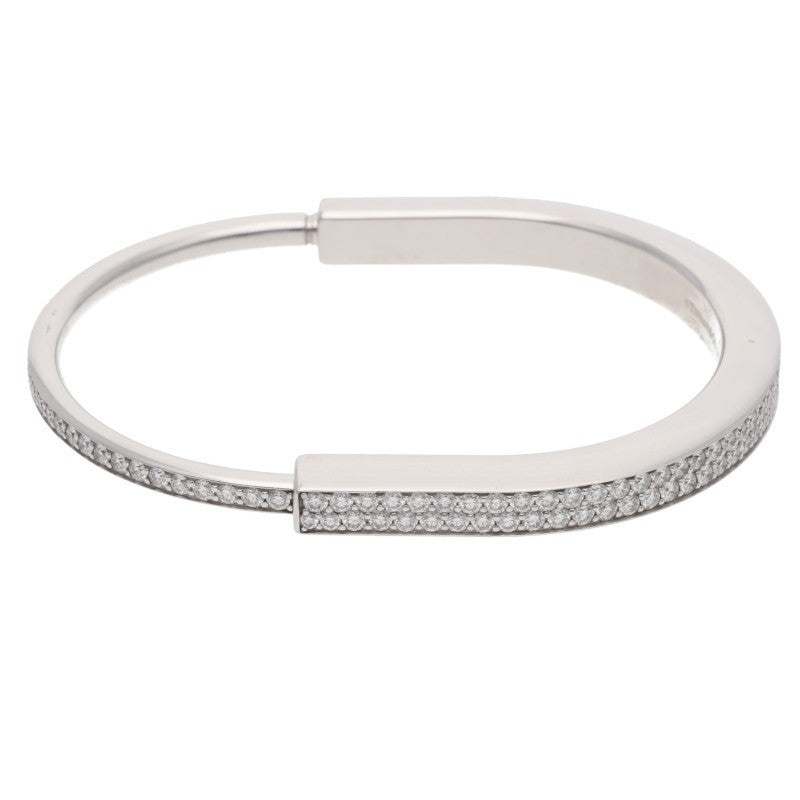TIFFANY&Co. Lock Full Pave Diamond Bangle Size ONE SIZE