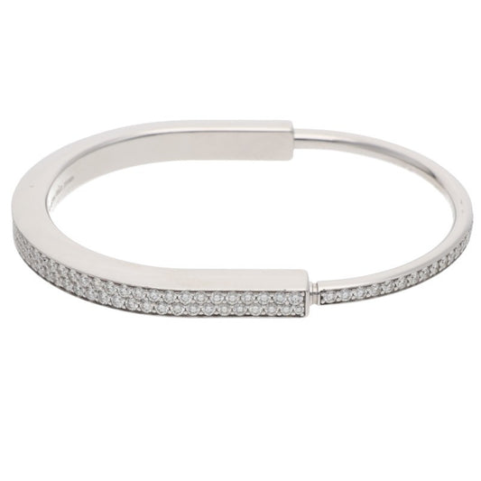 TIFFANY&Co. Lock Full Pave Diamond Bangle Size ONE SIZE