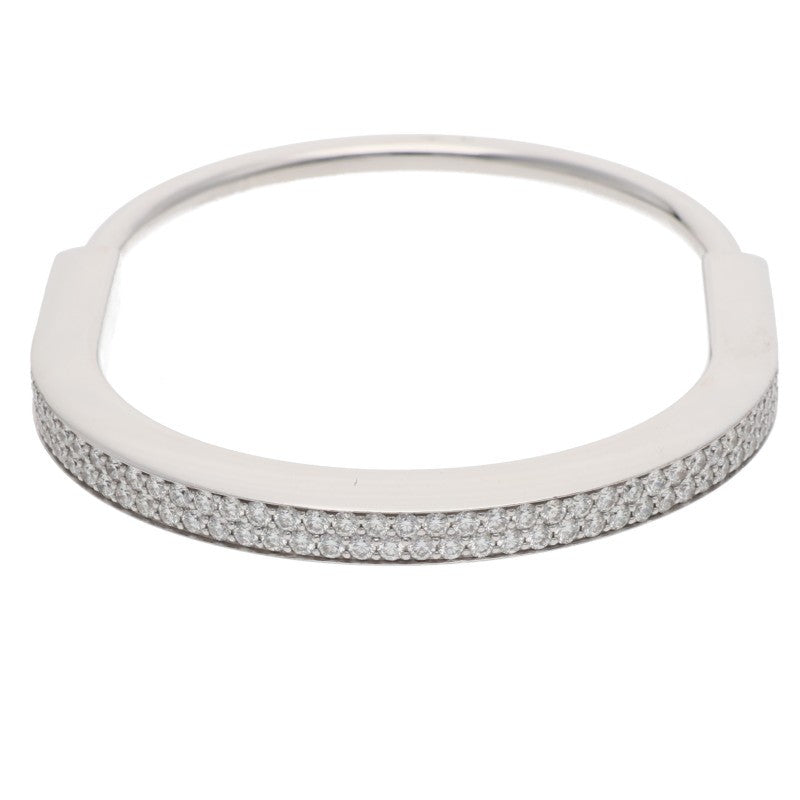 TIFFANY&Co. Lock Full Pave Diamond Bangle Size ONE SIZE