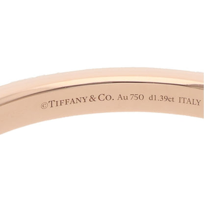 TIFFANY&Co. Lock Half Pave Diamond Bangle Size ONE SIZE