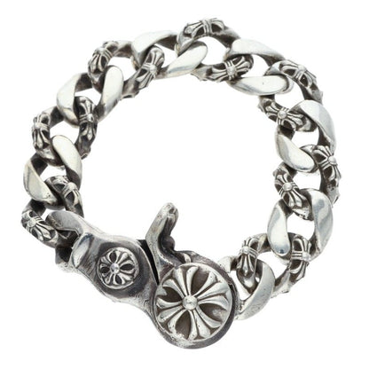 Chrome Hearts Fancy Chain Link Old Silver