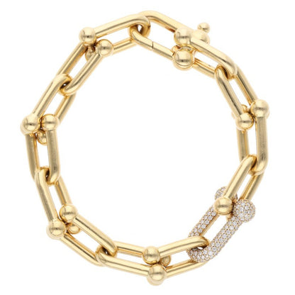 TIFFANY&Co. HardWear K18YG Large Link Bracelet Size ONE SIZE