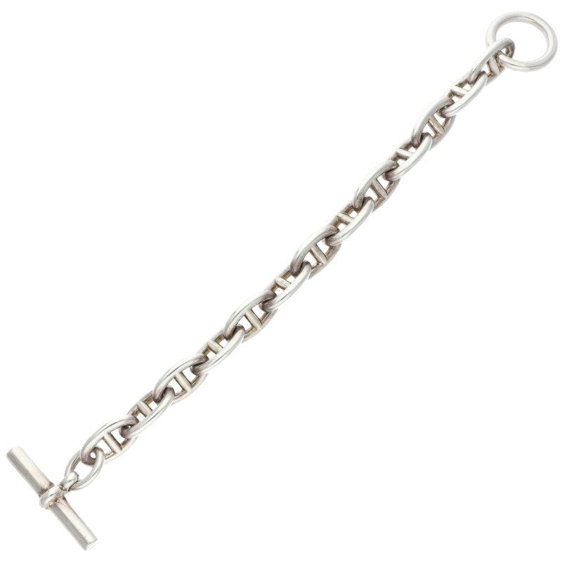 HERMES Chaine d'Ancre GM 925 Silver Bracelet Size ONE SIZE