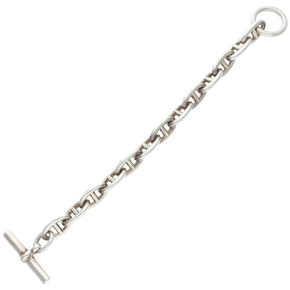 HERMES Chaine d'Ancre GM 925 Silver Bracelet Size ONE SIZE