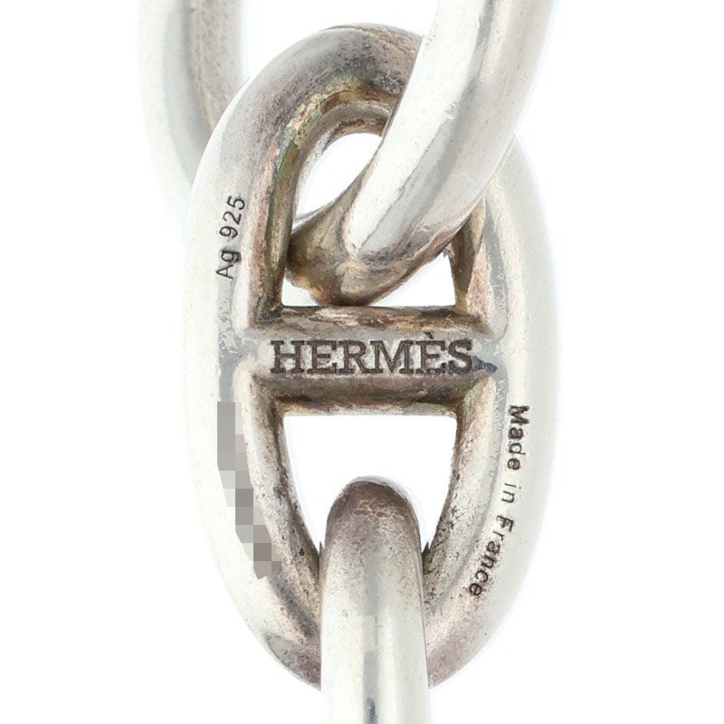 HERMES Chaine d'Ancre GM 925 Silver Bracelet Size ONE SIZE