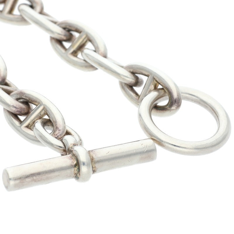 HERMES Chaine d'Ancre GM 925 Silver Bracelet Size ONE SIZE