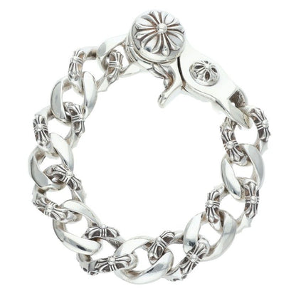 Chrome Hearts Fancy Chain Link Silver Bracelet Size ONE SIZE