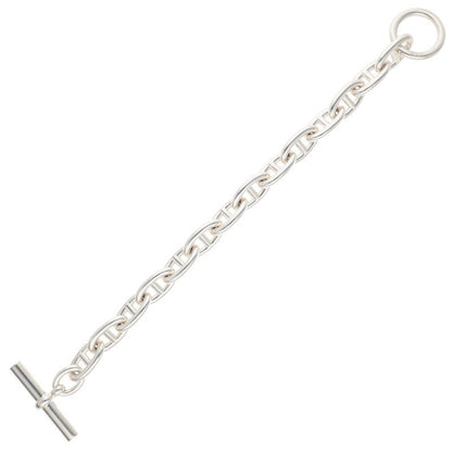 HERMES Chaine d'Ancre GM 925 Silver Bracelet Size ONE SIZE