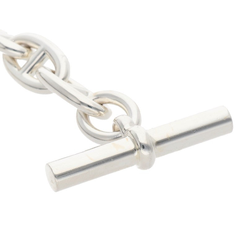 HERMES Chaine d'Ancre GM 925 Silver Bracelet Size ONE SIZE