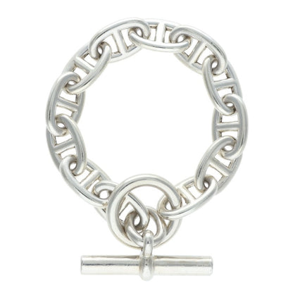 HERMES Chaine d'Ancre TGM 925 Silver Bracelet Size ONE SIZE