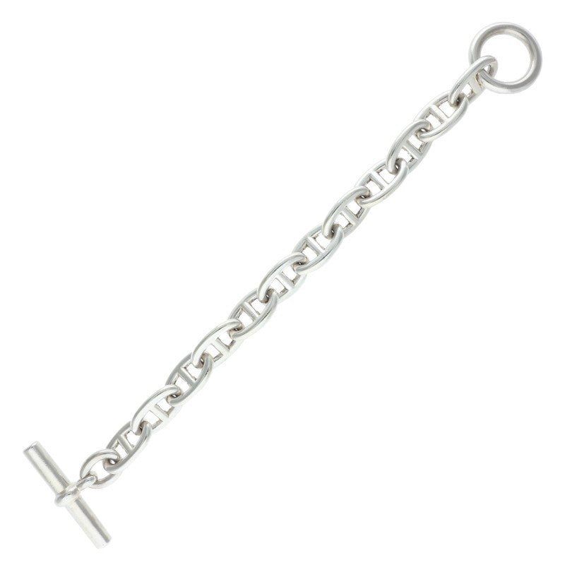 HERMES Chaine d'Ancre TGM 925 Silver Bracelet Size ONE SIZE