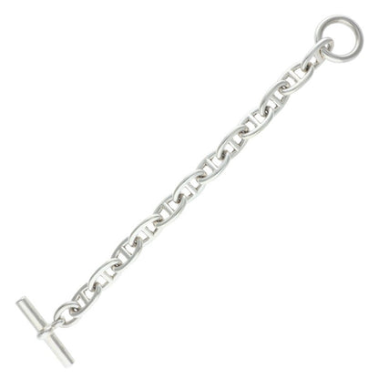 HERMES Chaine d'Ancre TGM 925 Silver Bracelet Size ONE SIZE
