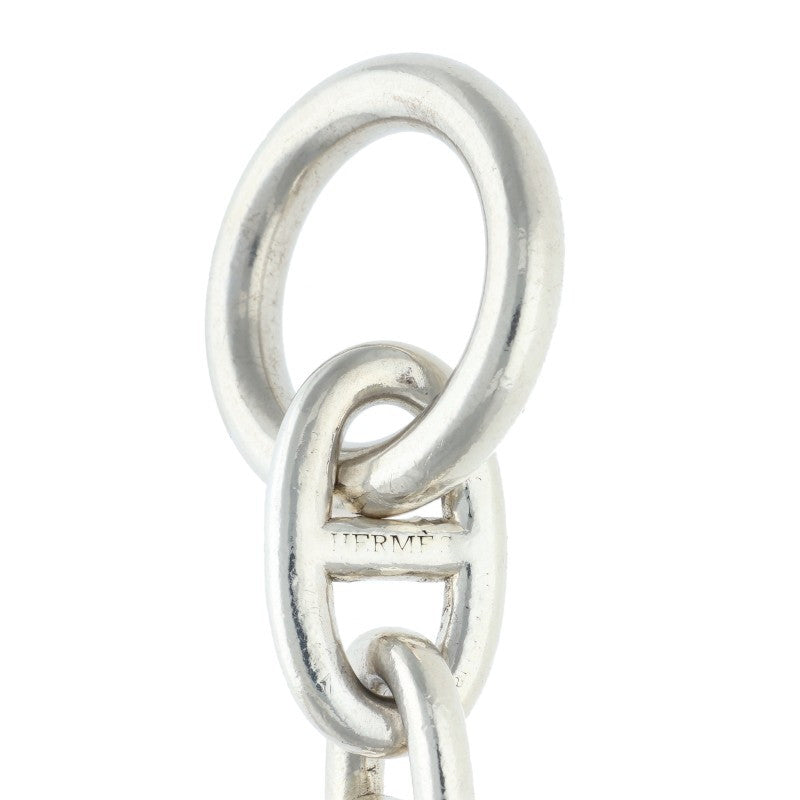 HERMES Chaine d'Ancre TGM 925 Silver Bracelet Size ONE SIZE