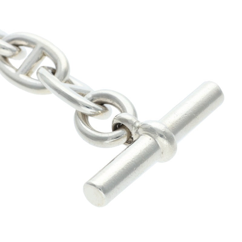 HERMES Chaine d'Ancre TGM 925 Silver Bracelet Size ONE SIZE