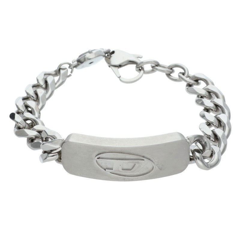DIESEL Curb D Steel Cuban Chain Bracelet Size ONE SIZE